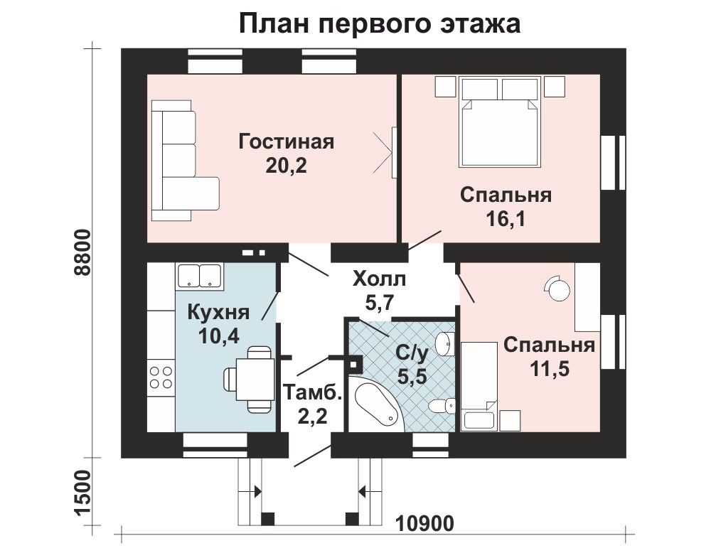 Проект №122 - вариант совместного строительства домов на две семьи. Знакомства для постройки таунхауса, дома, дюплекса в России